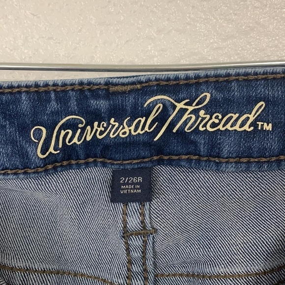 Universal Thread Raw Hem Mid Rise Jeggings Size 2 - Picture 5 of 6